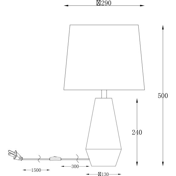 Декоративная настольная лампа Maytoni Z181-TL-01-B Calvin Table под лампу 1xE27 60W