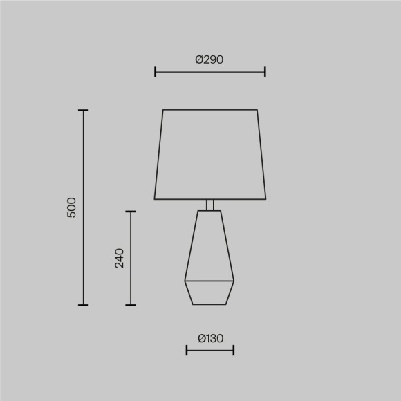 Декоративная настольная лампа Maytoni Z181-TL-01-B Calvin Table под лампу 1xE27 60W