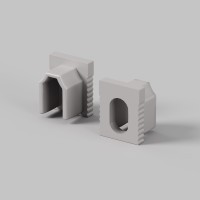 ALM-0809-EC 642069 Комплект заглушек 10шт (для профиля ALM-0809-S-2M 631010)