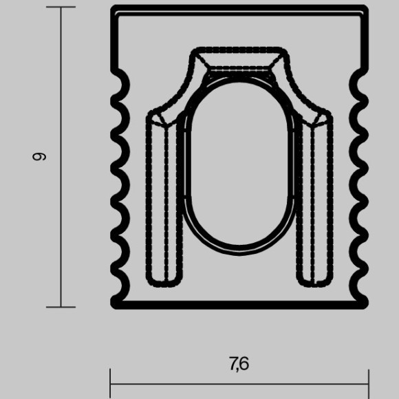Комплект заглушек (для профиля 08×09) 10 шт., 642069 Комплект заглушек (для профиля 08×09) 10 шт., 642069