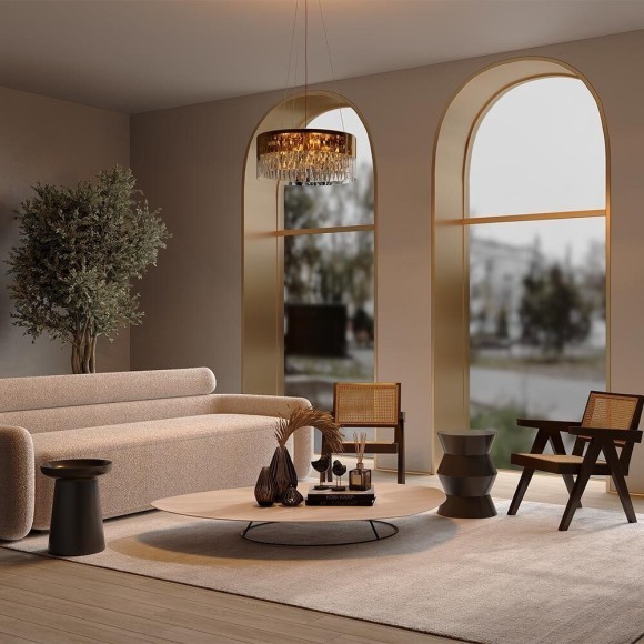 Подвесная люстра хрустальная Wonderland MOD313PL-06G