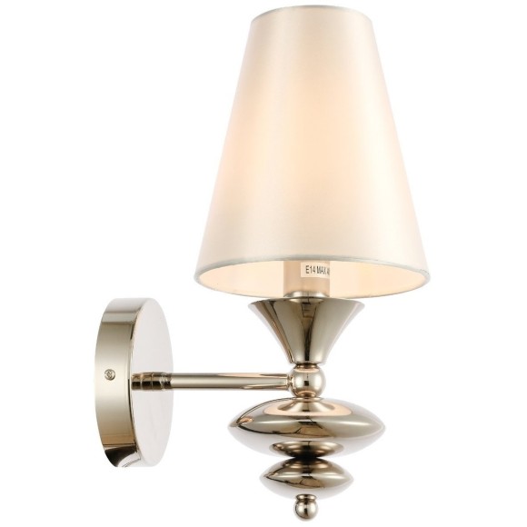 SL1137.101.01 Светильник настенный Никель/Белый E14 1*40W RIONFO