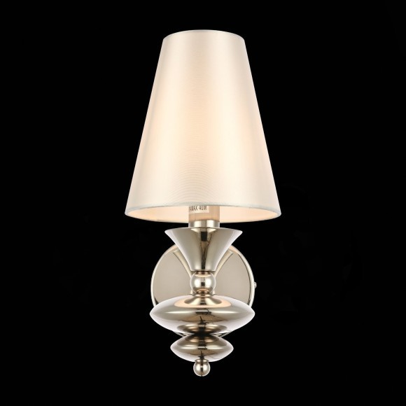 SL1137.101.01 Светильник настенный Никель/Белый E14 1*40W RIONFO