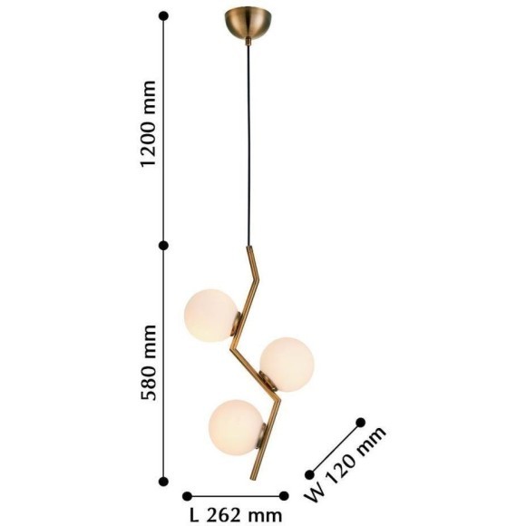 Подвесной светильник Beliebt 2330-3P Подвесной светильник Beliebt 2330-3P