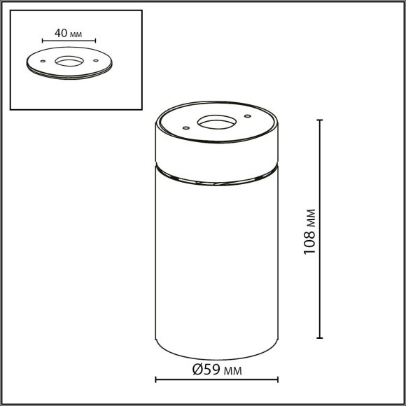 Потолочный светильник IP20 LED 7W 75Лм 3000K 36° TURNO 7133/7CL