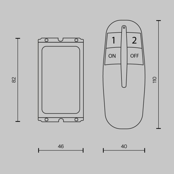 Пульт Maytoni ДУ MRC002B Пульт Maytoni ДУ MRC002B