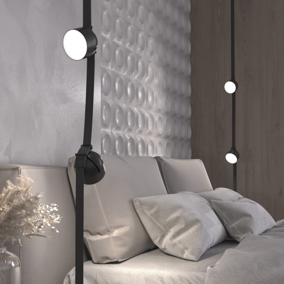 Светильник светодиодный на текстильный шинопровод Maytoni Parity TR124B-12W4K-B 880лм 12Вт CRI90