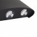 SL089.401.06 Светильник уличный настенный ST-Luce Черный кварцевый LED 6*1W 4000K BISELLO