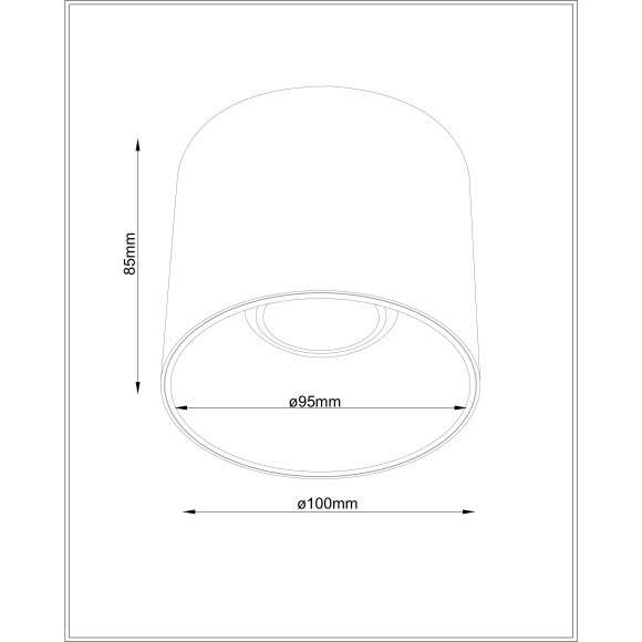 Потолочный светильник Technical C064CL-01-15W4K-RD-WB
