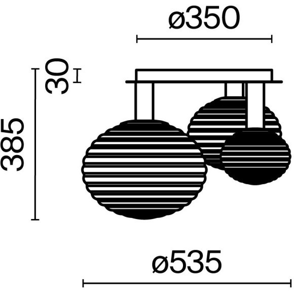 Потолочный светильник Maytoni MOD268CL-03G