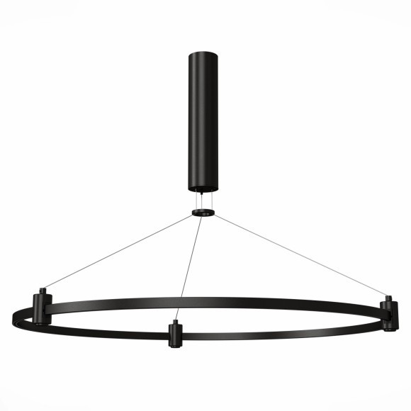 ST025.413.00 Шинопровод-кольцо 80см с подвесами и основанием под блок питания ST-Luce черный FARM