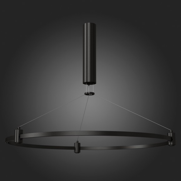 ST025.413.00 Шинопровод-кольцо 80см с подвесами и основанием под блок питания ST-Luce черный FARM