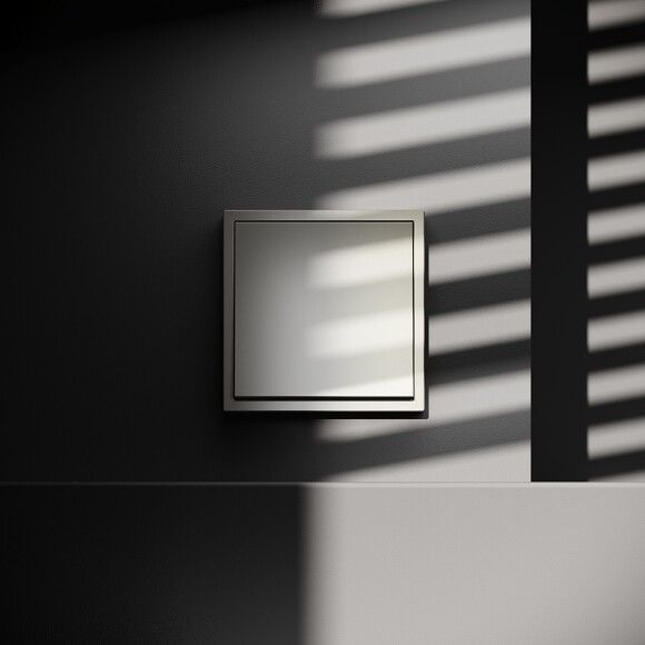 Выключатель встраиваемый VOLTUM S70 одноклавишный 10А, (шелк)