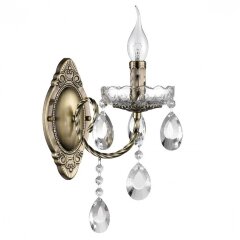 8190/1W CLASSI LN25 античная бронза, металл/хрусталь Бра E14 1*40W 220V LINN 8190/1W CLASSI LN25 античная бронза, металл/хрусталь Бра E14 1*40W 220V LINN