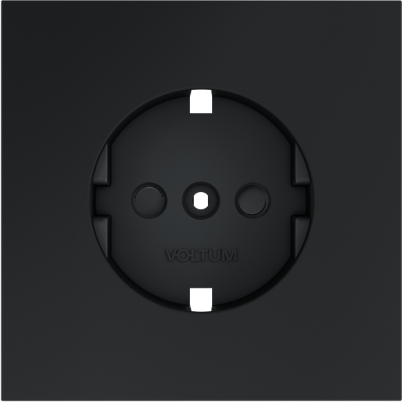 Накладка для розетки с заземлением и защитными шторками, S70 (графит)