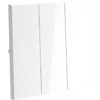 Клавиши для выключателя/переключателя трехклавишного, S70 (белый глянцевый)