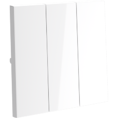 Клавиши для выключателя/переключателя трехклавишного, S70 (белый глянцевый) Клавиши для выключателя/переключателя трехклавишного, S70 (белый глянцевый)