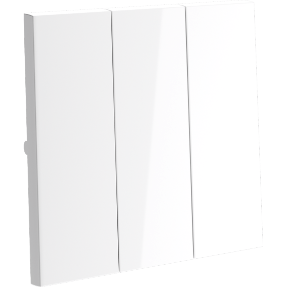 Клавиши для выключателя/переключателя трехклавишного, S70 (белый глянцевый)