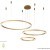 Люстра Crystal Lux FORTUNA SP158W LED D400+600+800 GOLD 1810/303