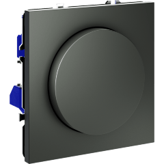 Светорегулятор встраиваемый VOLTUM S70 поворотно-нажимной 600 Вт, (титан)