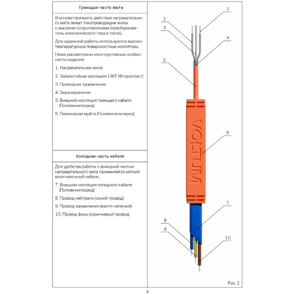 VLT01-200-1.0 Нагревательный мат (Теплый пол) длиной 2 метра и шириной полметра (0,5 метра) Voltum Т200 мощность 200Вт 200Вт/м², двужильный экранированный кабель, клеевая сетка, укладка в плиточный клей/стяжку, гарантия 25 лет VLT01-200-1.0 Нагревательный мат (Теплый пол) длиной 2 метра и шириной полметра (0,5 метра) Voltum Т200 мощность 200Вт 200Вт/м², двужильный экранированный кабель, клеевая сетка, укладка в плиточный клей/стяжку, гарантия 25 лет