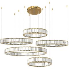 10135/5 Gold Подвесной светильник LOFT IT Crystal ring