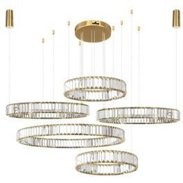 10135/5 Gold Подвесной светильник LOFT IT Crystal ring 10135/5 Gold Подвесной светильник LOFT IT Crystal ring