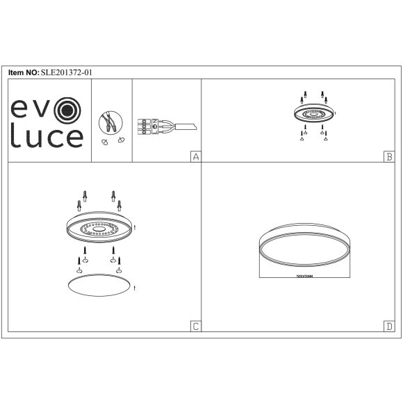 SLE201372-01 Светильник потолочный Серый, Светлое дерево/Белый LED 1*40W 3000K/4000K/6000K DELIA