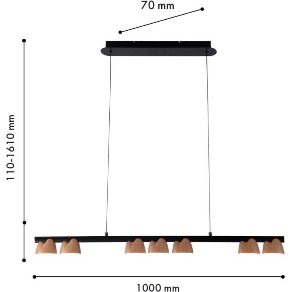 Подвесной светильник Interline 4266-7P