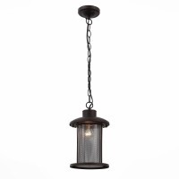 SL080.403.01 Светильник уличный подвесной ST-Luce Темный кофе/Прозрачный, Темный кофе E27 1*60W LASTERO
