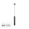 Подвесной светильник цилиндр Arte Lamp A1520SP-1BK RIDGET под лампу 1xGU10 50W