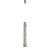 Favourite Leaftube 4803-1P Подвесной светодиодный светильник цилиндр, декоративный плафон из металлических листьев серебряного цвета, макс. высота 230см, диаметр 8.2см, LED 5.5Вт 3000K 150Лм CRI90 40° IP20 220В