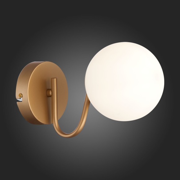 SLE220601-01 Светильник настенный Золотистый/Белый E14 1*40W CALABRIA SLE220601-01 Светильник настенный Золотистый/Белый E14 1*40W CALABRIA