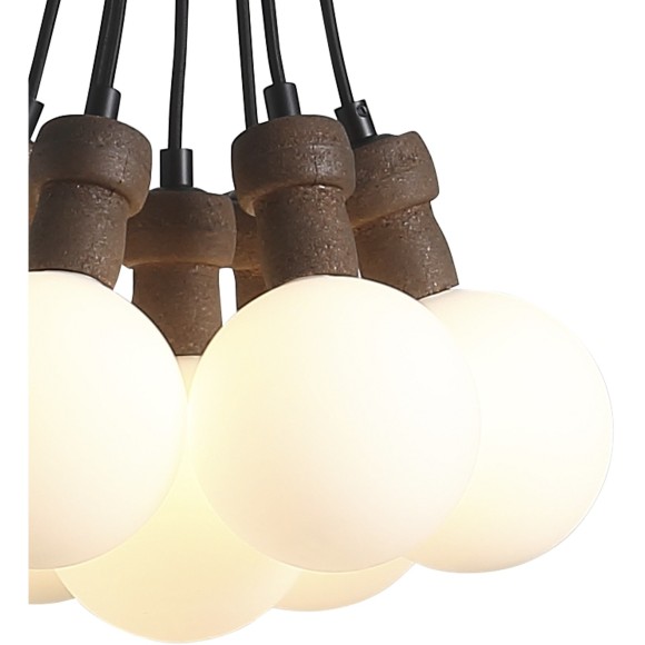 SL6226.403.07 Светильник подвесной ST-Luce Черный/Белый G9 7*5W 4000K CORK