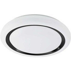 900335 Настенно-потолочный светильник CAPASSO, LED 22,8W, 2500lm, H65, Ø480, сталь, белый/пластик, белый, черный