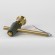 SY8888 Lussole BADGER Бронзовое бра с зелёным тканевым плафоном, E14, 1 x 40 Вт, IP20