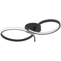 901266 Светод потолочн свет-к  SERPINS, 21W(LED), алюминий, сталь, черный, пластик, белый, 3000K, 25