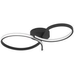 901266 Светод потолочн свет-к  SERPINS, 21W(LED), алюминий, сталь, черный, пластик, белый, 3000K, 25