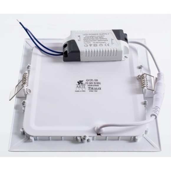 Встраиваемый светильник Arte Lamp FINE A2412PL-1WH Встраиваемый светильник Arte Lamp FINE A2412PL-1WH