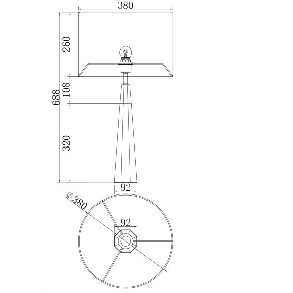 Интерьерная настольная лампа Maytoni Bianco Z030TL-01BS2