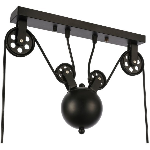 SLE120503-03 Светильник подвесной Черный/Черный E27 3*60W ESPERAZZA