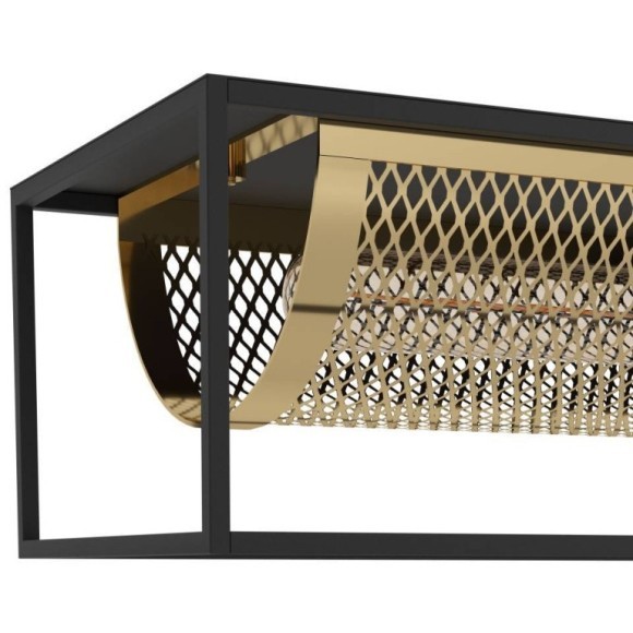 43788 Люстра NOHALES, 4X40W (E27), L1120, B170, H1500, сталь, черный, латунь