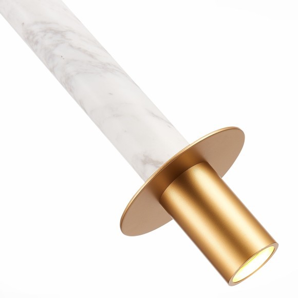 SL1211.503.01 ST Luce VARESE Подвес, GU10,1х5W, золотистый/белый, золотистый SL1211.503.01 ST Luce VARESE Подвес, GU10,1х5W, золотистый/белый, золотистый