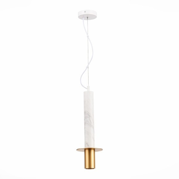 SL1211.503.01 ST Luce VARESE Подвес, GU10,1х5W, золотистый/белый, золотистый SL1211.503.01 ST Luce VARESE Подвес, GU10,1х5W, золотистый/белый, золотистый
