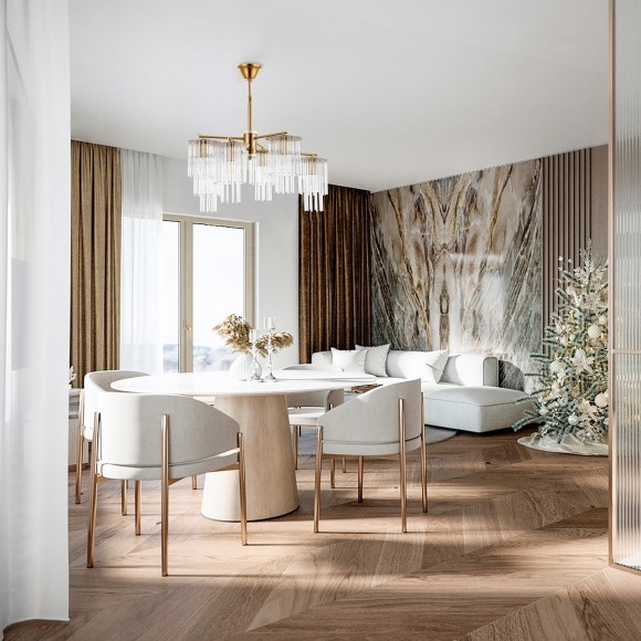 SLE1122-301-01 Светильник настенный Латунь/Прозрачный E14 1*40W LYNDEN