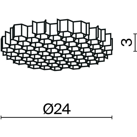 Антибликовый фильтр для спотов серии Focus с диам. плафона 30мм Maytoni HoneyComb-D24