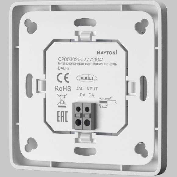 6-ти кнопочная настенная панель Maytoni DALI 721041