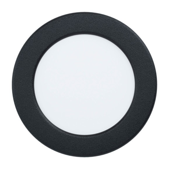 99143 Светодиодный встраиваемый светильник FUEVA 5, 5,5W (LED), ?117, ET26, 650lm, 3000K, сталь, черный/пл