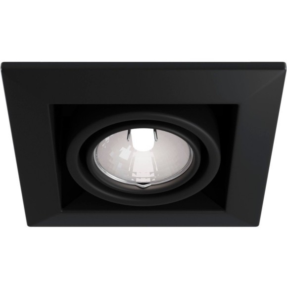 Встраиваемый светильник Maytoni DL008-2-01-B Metal Modern под лампу 1xGU10 50W