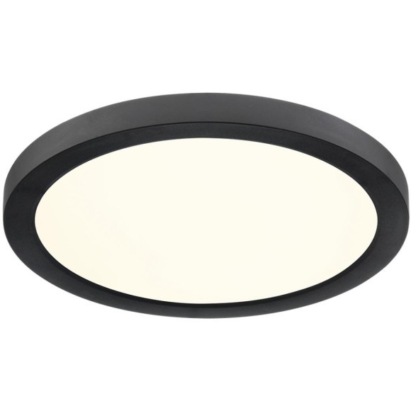 7788/18L Светодиодный тонкий светильник накл/встр. монтажа, датчик движения, мех перекл. цв. температуры, рег. врезного отверстия 18Вт 3000/4000/6500К 1510лм IP44 Sonex NEBULA BLACK